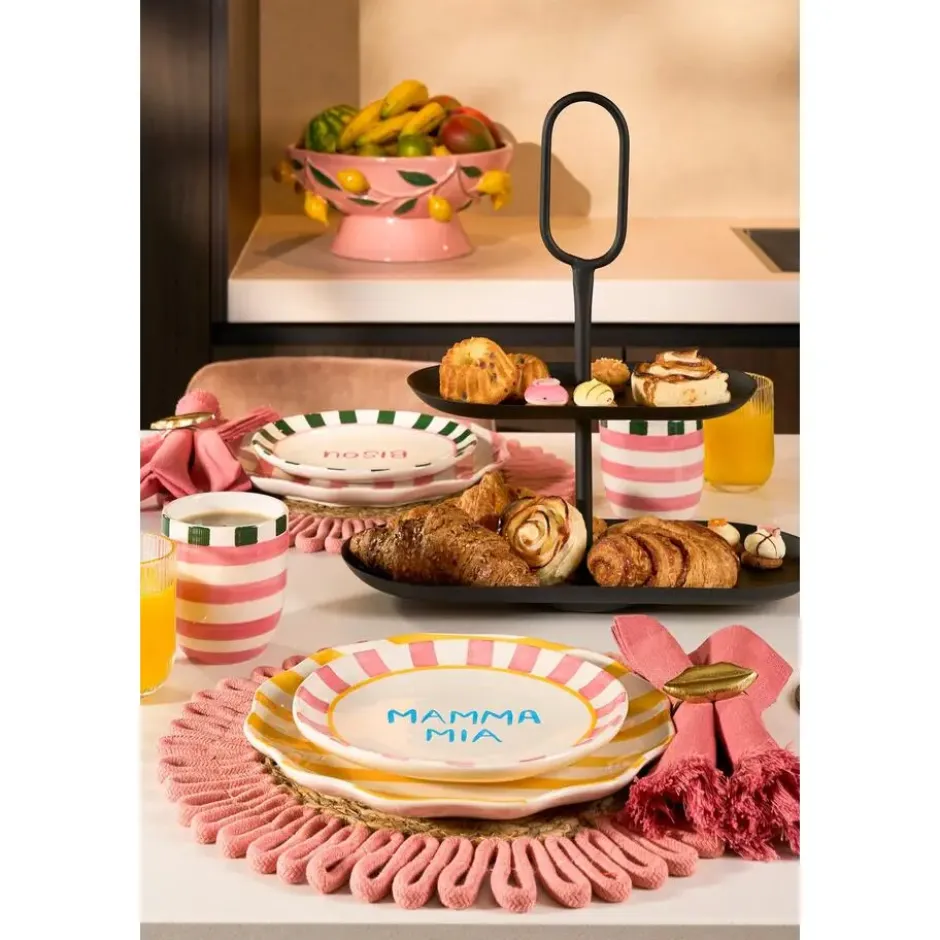 Mica Decorations Rama Etagere 2 Laags - L38 x B17 x H37 cm - Metaal