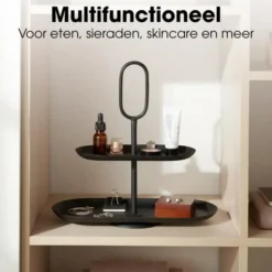 Mica Decorations Rama Etagere 2 Laags - L38 x B17 x H37 cm - Metaal