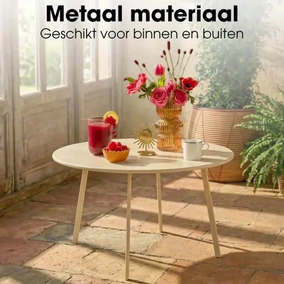 Mica Decorations Seatle Bijzettafel Rond voor Buiten