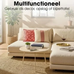 Mica Decorations Seatle Bijzettafel Rond voor Buiten