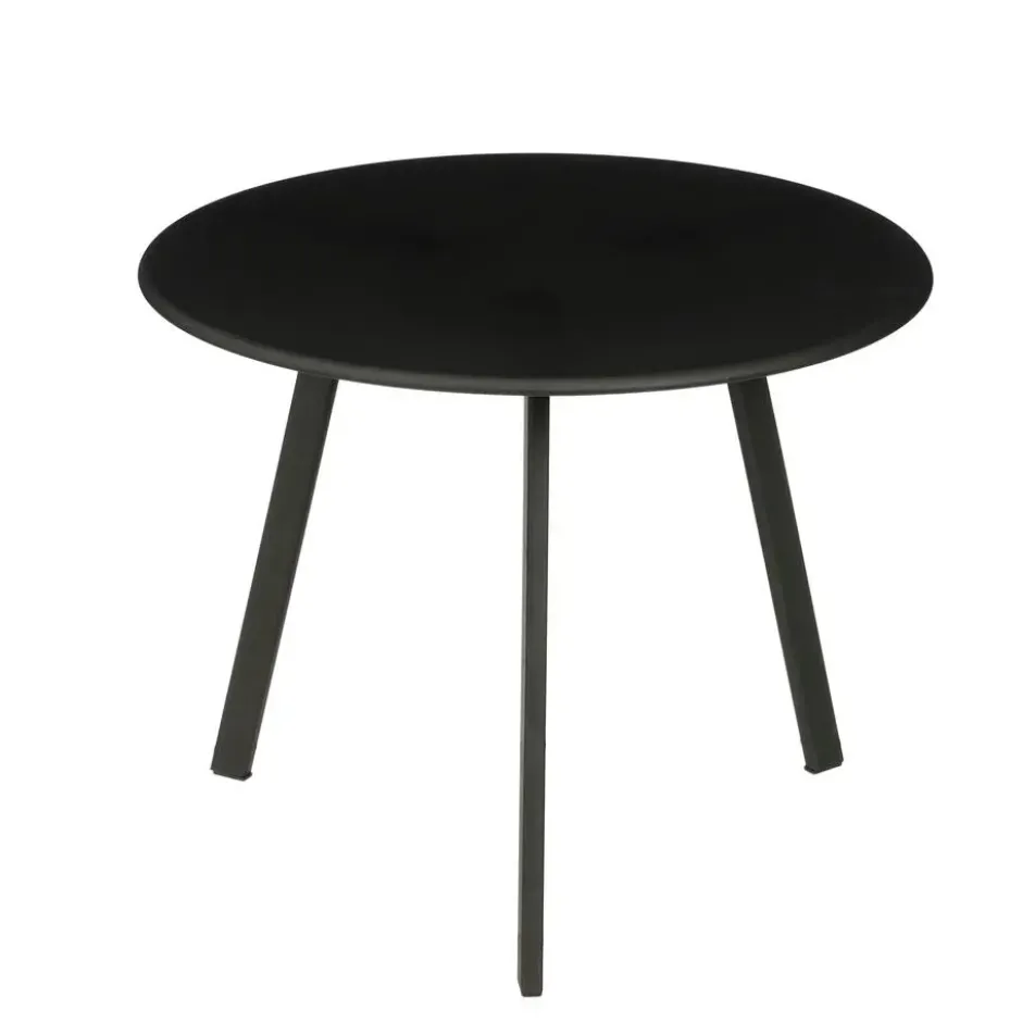 Mica Decorations Seatle Bijzettafel 30xd38cm Zwart
