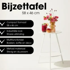 Mica Decorations Seatle Bijzettafel Rond voor Buiten