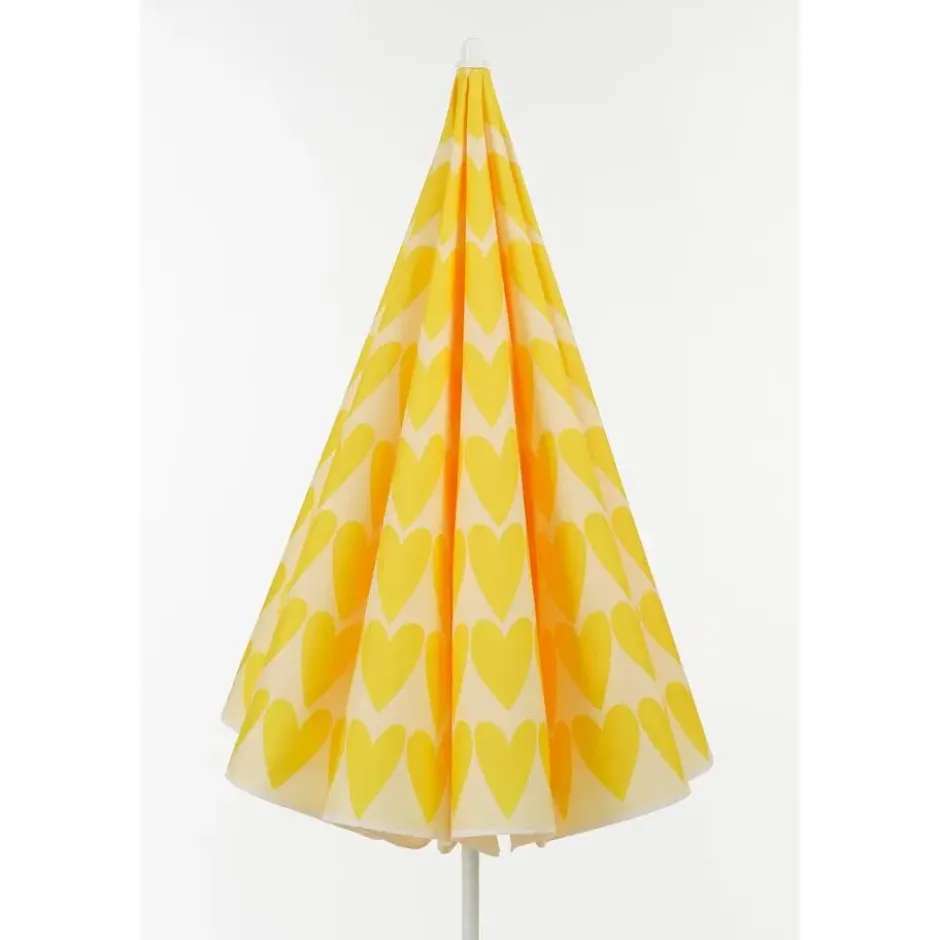 Mica Decorations Strandparasol - H180 x Ø160 cm - Geel