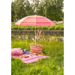 Mica Decorations Strandparasol - H180 x Ø160 cm - Lichtroze
