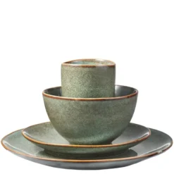 Mica Decorations Tabo Serviesset 4 persoons Keramiek Groen