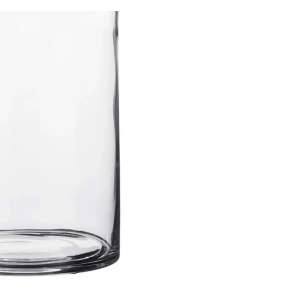 Mica Decorations Vaas - cilinder - glas - 9 x 15 cm - Bloemenvaas