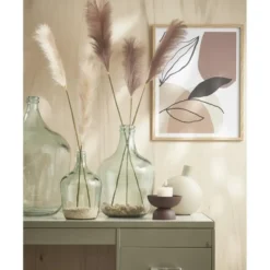 Mica Decorations Vaas Diego - flessenhals - gerecycled glas - 42 cm