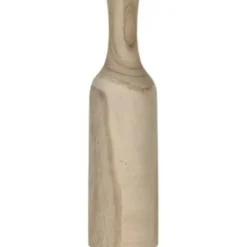 Mica Decorations Vaas - hout - bruin - 14 x 47 cm