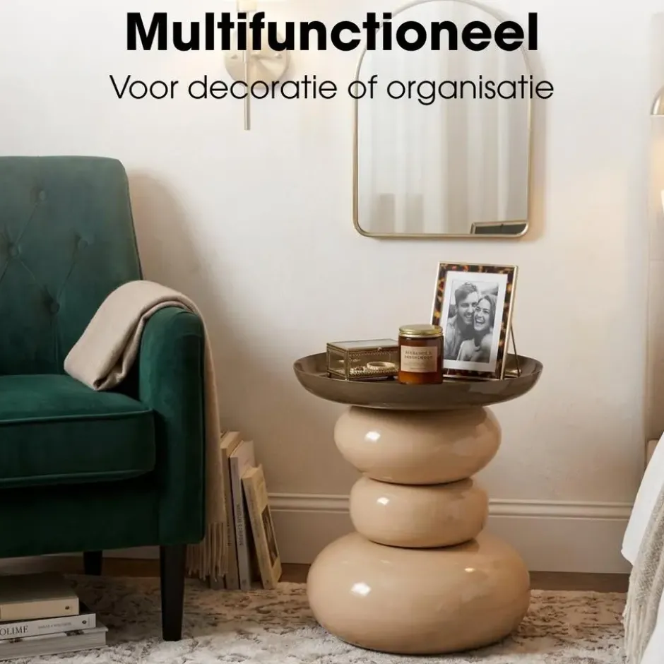 Mica Decorations Zita Bijzettafel - Bijzettafeltje Rond