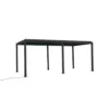 Mirador Deluxe overkapping elektrisch met LED 300 x 600 antraciet