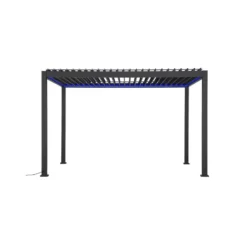 Mirador Deluxe overkapping elektrisch met LED 300 x 400 antraciet