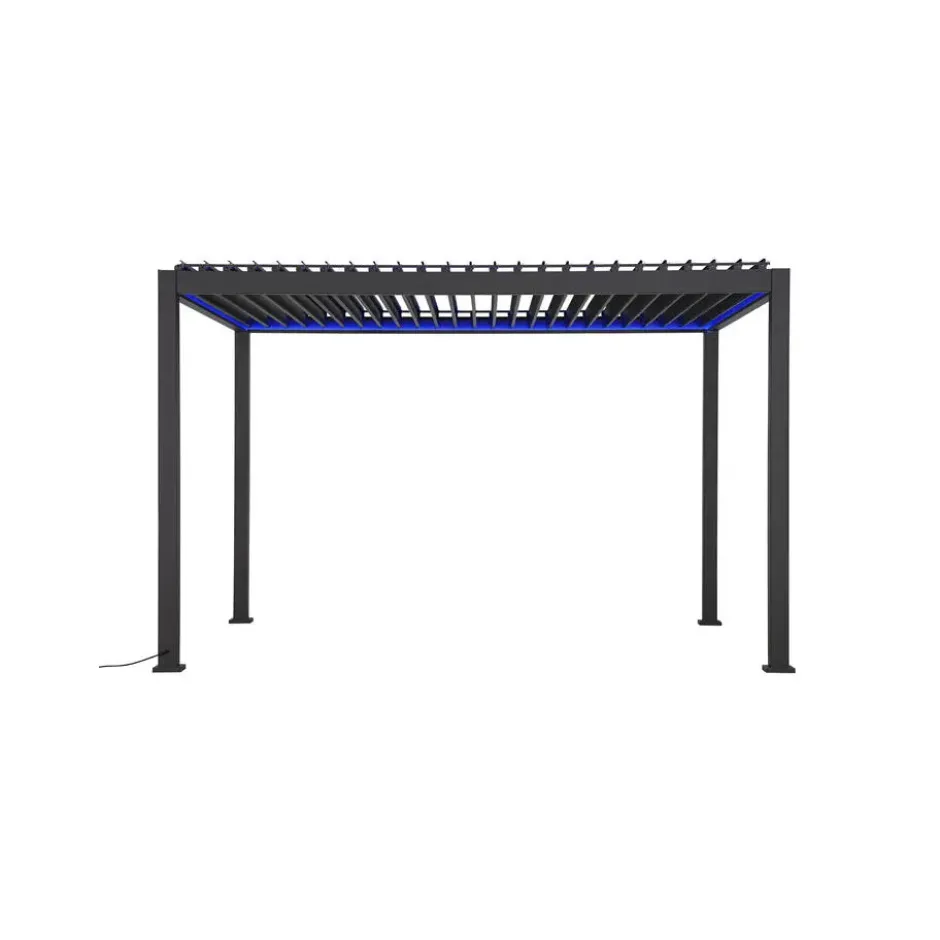 Mirador Deluxe overkapping elektrisch met LED 300 x 400 antraciet