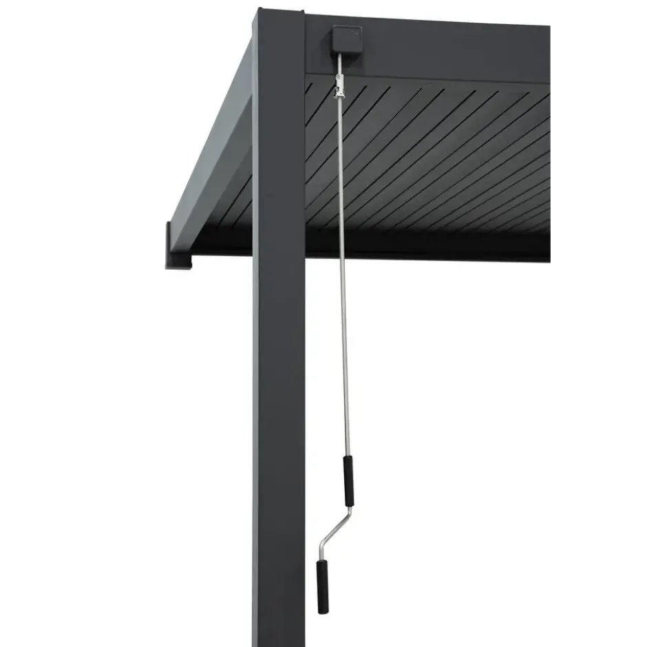 Mirador Deluxe overkapping muur 300 x 530 cm antraciet
