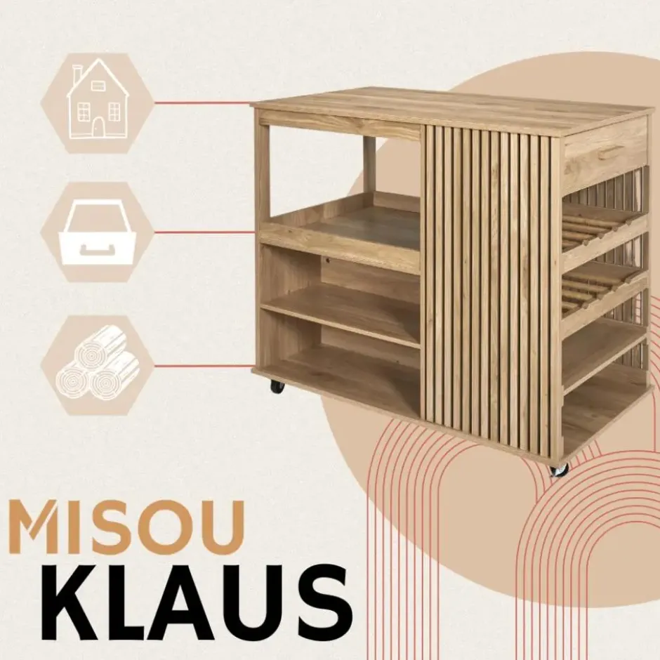 MISOU Keukeneiland Klaus - Bruin