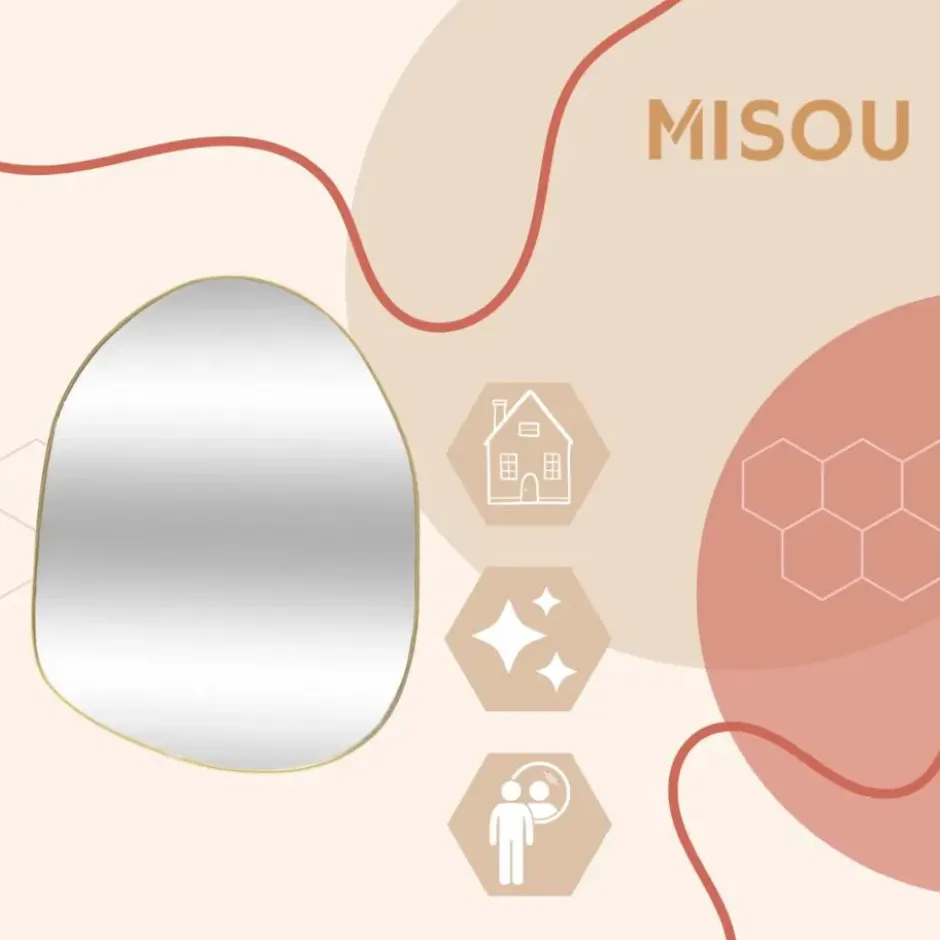 MISOU Spiegel Nova - Goud