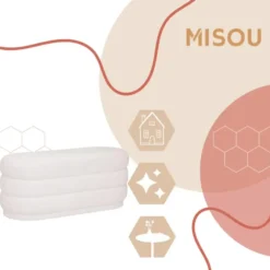MISOU Teddy Poef Cozy - Wit