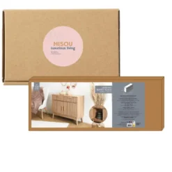 MISOU Wandkast met Lades Klaus - Bruin