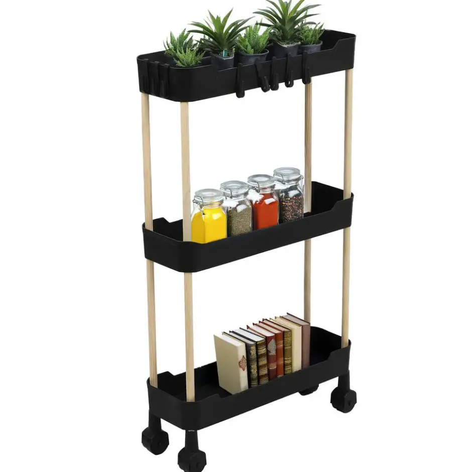 Modern Spirit Keuken/badkamer trolley - 3 laags - 40 x 70 cm