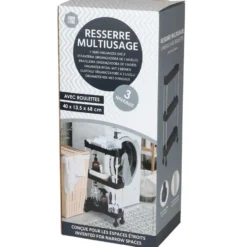 Modern Spirit Keuken/badkamer trolley - 3 laags - 40 x 70 cm