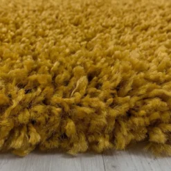 Monaco Soft Shaggy Hoogpolig Vloerkleed Goud Geel - 300x400 CM