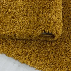 Monaco Soft Shaggy Hoogpolig Vloerkleed Goud Geel - 300x400 CM