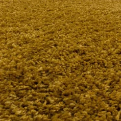 Monaco Soft Shaggy Hoogpolig Vloerkleed Goud Geel - 300x400 CM