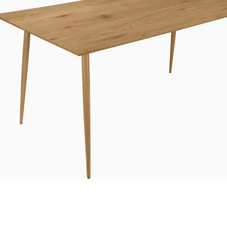 Monza - Eettafel 160x90 cm voor 8 in eiken MDF