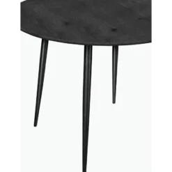 Monza - Ronde eettafel Ø100 cm voor 4 personen in zwart MDF