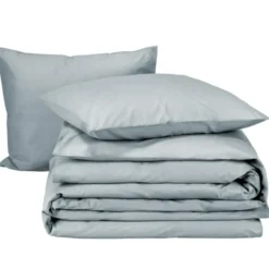 Moodit Dekbedovertrek Basil Stone Blue - Tweepersoons - 200 x 220 cm - Katoen