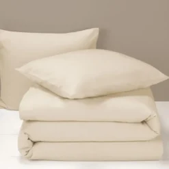 Moodit Dekbedovertrek Freya Cream - Lits Jumeaux - 240 x 220 cm - Katoen Flanel