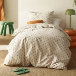 Moodit Dekbedovertrek Odil Sandflower - 140 x 200/220 + 60 x 70 cm - Katoen