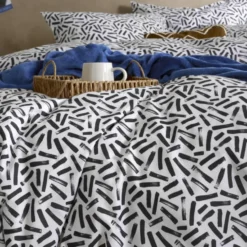 Moodit Dekbedovertrek Odil Tinto - Lits Jumeaux - 240 x 220 cm - Katoen