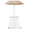 MRC COMFORT elektrisch ARBO zit-sta bureau - 180x80cm - wit - robuust eiken