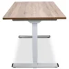 MRC COMFORT elektrisch ARBO zit-sta bureau - 140x80cm - wit - midden eiken
