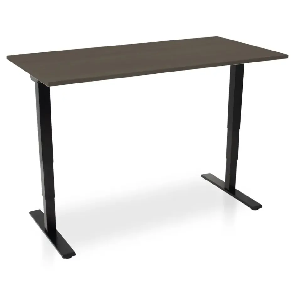 MRC COMFORT elektrisch zit sta bureau - 180x80 - bruin eiken