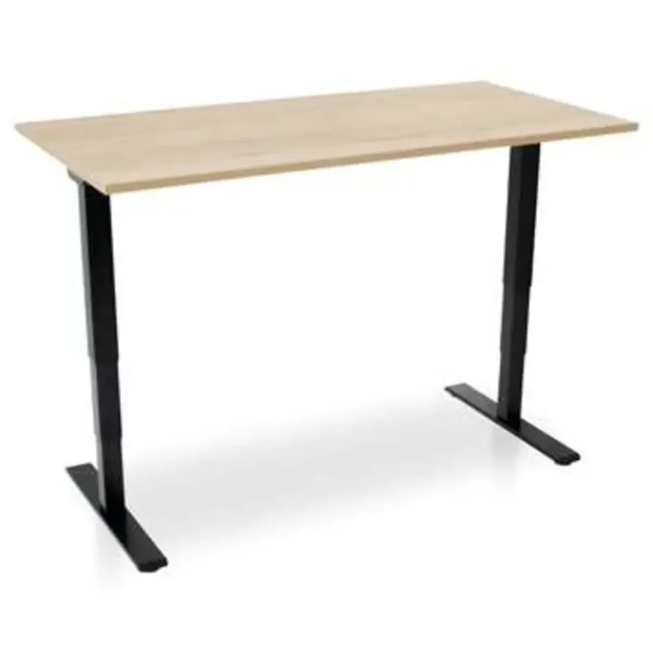 MRC COMFORT elektrisch zit sta bureau - 180x80 - robuust eiken