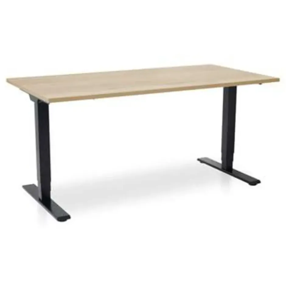 MRC COMFORT elektrisch zit sta bureau - 160x80 - robuust eiken