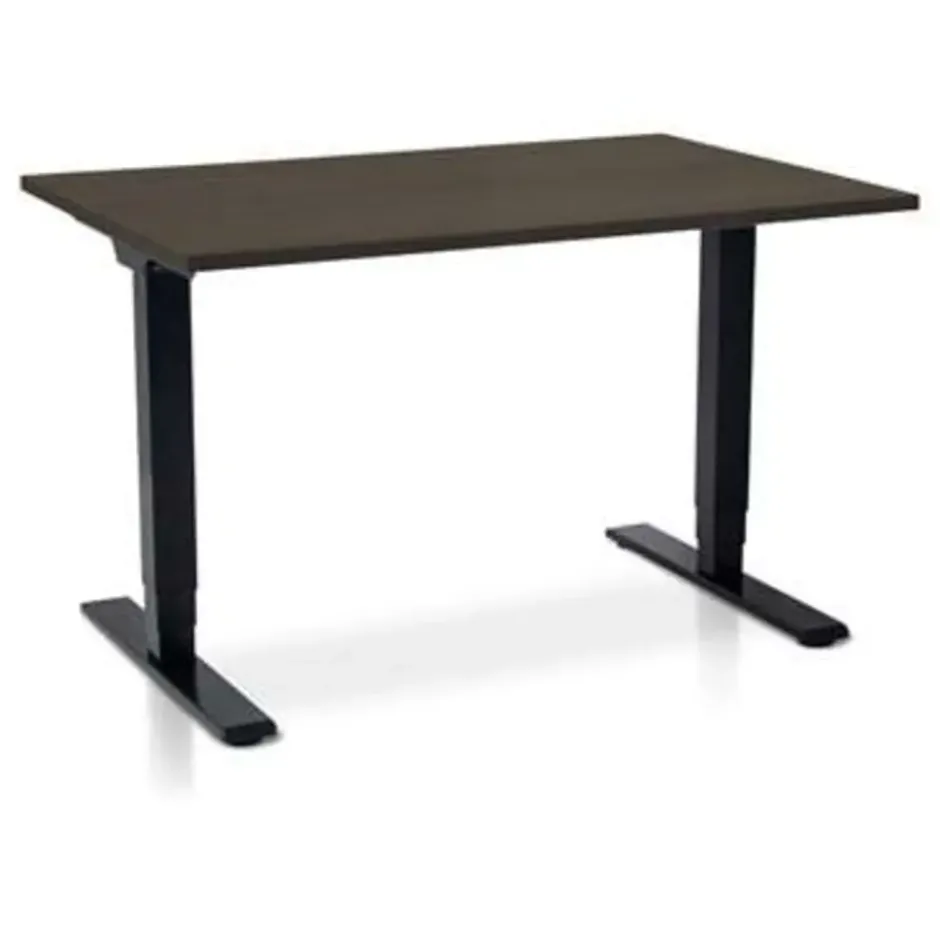 MRC COMFORT elektrisch zit sta bureau - 120x80 - bruin eiken
