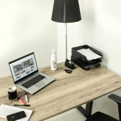 MRC EASY elektrisch ARBO zit-sta bureau - 120x80 cm - robuust eiken