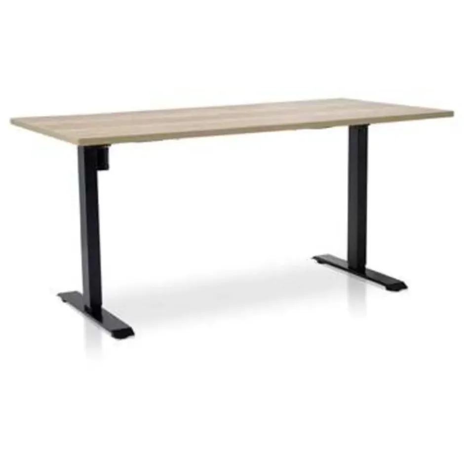 MRC EASY Set - Zit-sta bureau + bureaustoel - 160x80 - robuust eiken