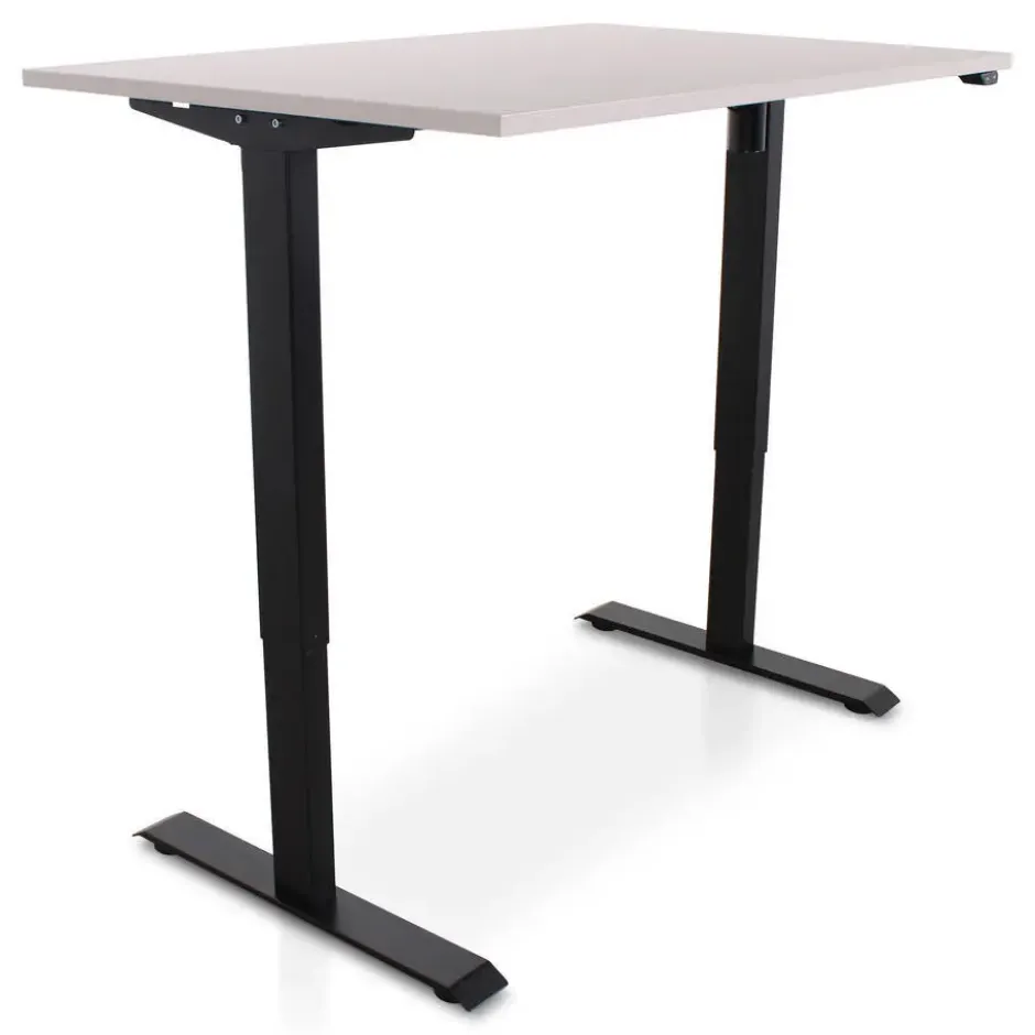 MRC EASY Zit-Sta Bureau – Elektrisch Verstelbaar – 120x80 cm – Blad Sand Grey
