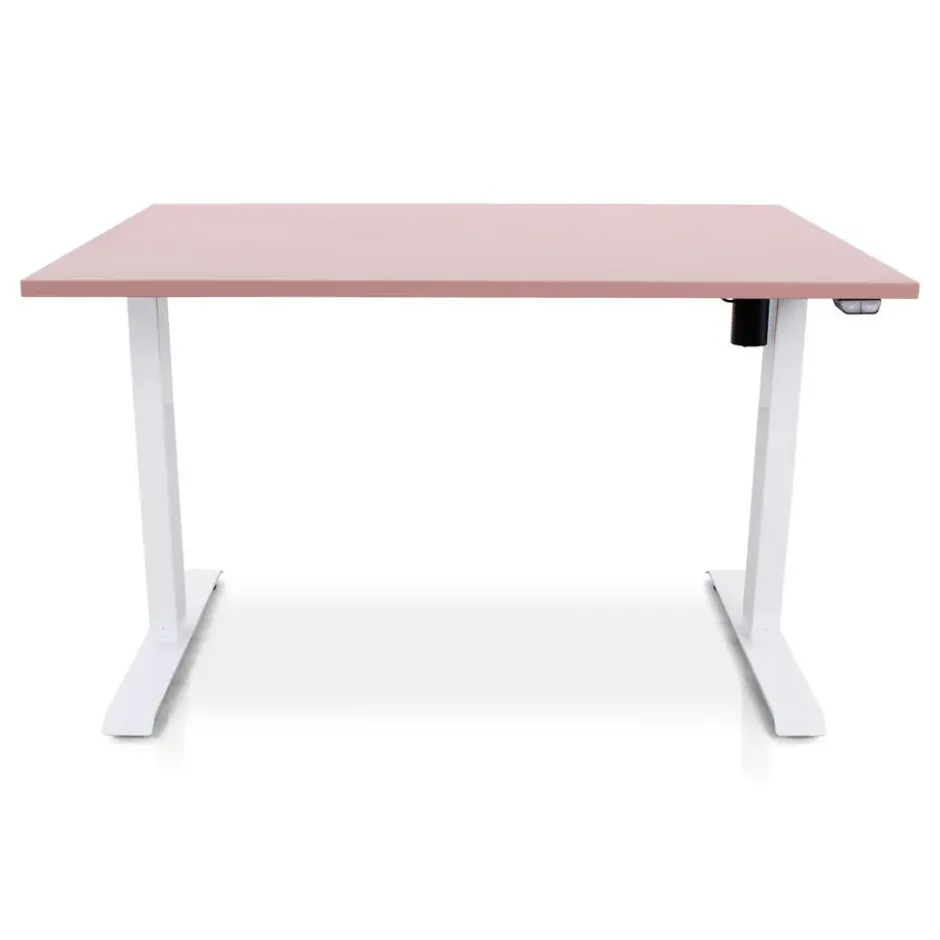MRC EASY Zit-Sta Bureau – Elektrisch Verstelbaar – 120x80 cm – Blad Dusty Rose