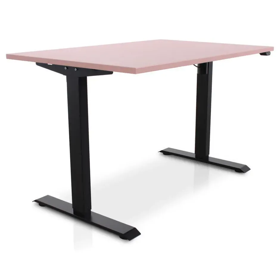 MRC EASY Zit-Sta Bureau – Elektrisch Verstelbaar – 140x80 cm – Blad Dusty Rose