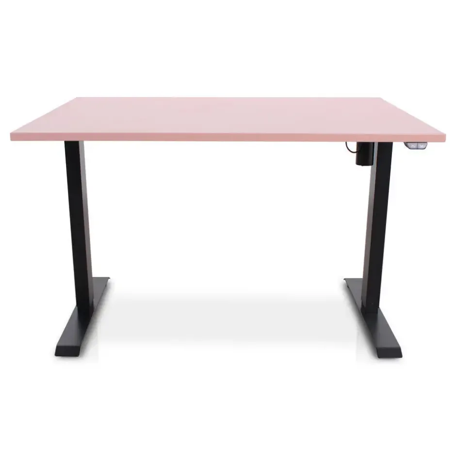 MRC EASY Zit-Sta Bureau – Elektrisch Verstelbaar – 140x80 cm – Blad Dusty Rose