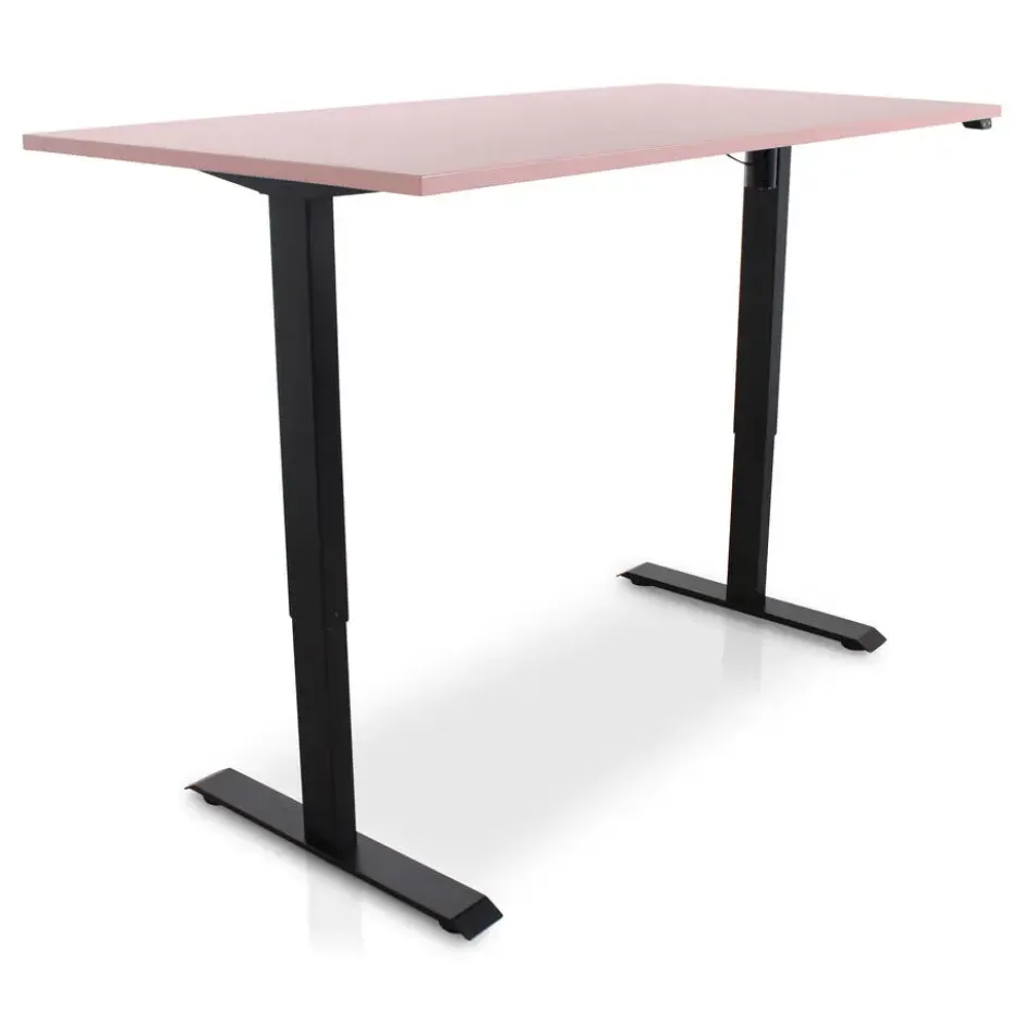 MRC EASY Zit-Sta Bureau – Elektrisch Verstelbaar – 160x80 cm – Blad Dusty Rose