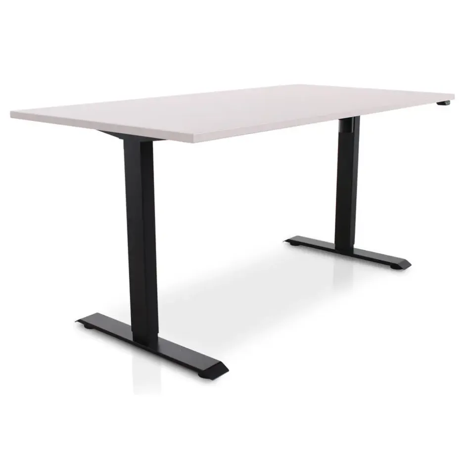 MRC EASY Zit-Sta Bureau – Elektrisch Verstelbaar – 160x80 cm – Blad Sand Grey