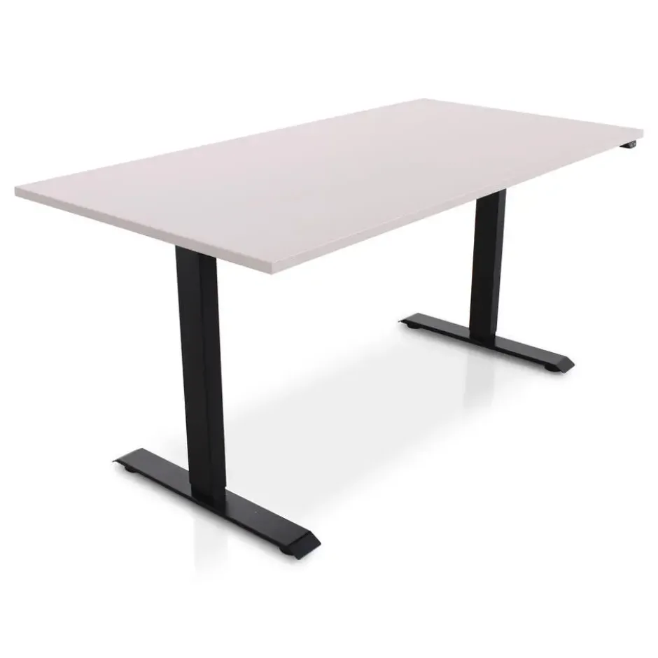 MRC EASY Zit-Sta Bureau – Elektrisch Verstelbaar – 160x80 cm – Blad Sand Grey