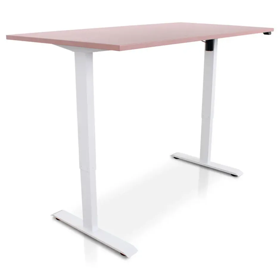 MRC EASY Zit-Sta Bureau – Elektrisch Verstelbaar – 160x80 cm – Blad Dusty Rose