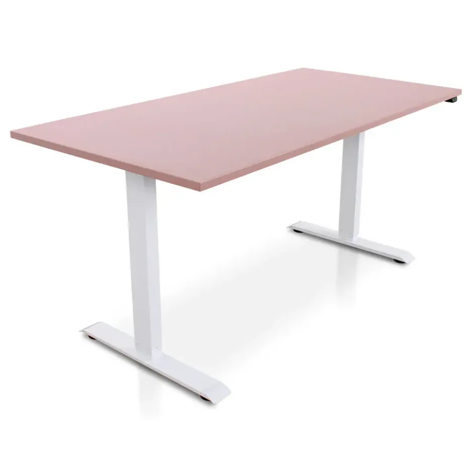 MRC EASY Zit-Sta Bureau – Elektrisch Verstelbaar – 160x80 cm – Blad Dusty Rose