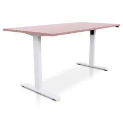 MRC EASY Zit-Sta Bureau – Elektrisch Verstelbaar – 160x80 cm – Blad Dusty Rose